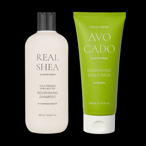 リアルシア シャンプー/アボガド スカルプパック セット