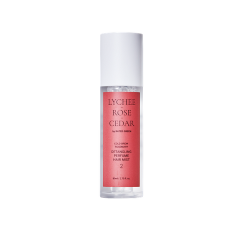 デタングリングパフュームヘアミスト 80mlーライチ、ローズ、シダー