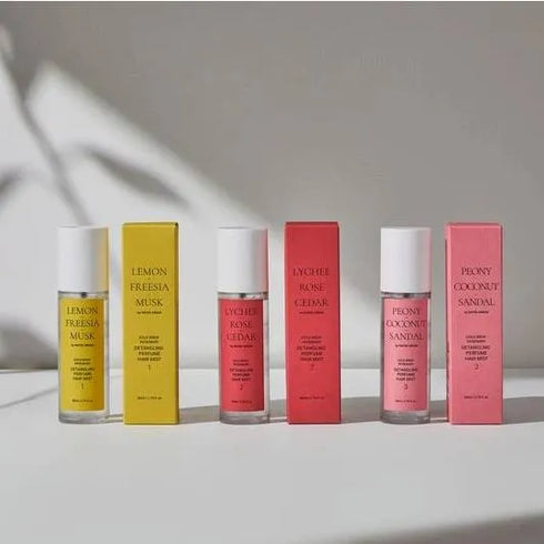 デタングリングパフュームヘアミスト 80mlーレモン、フリージア、ムスク